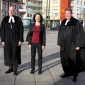Dekan Jürgen Pommer, Kantorin Tanja Schmid und Kirchenrat Wolfgang Böhm
