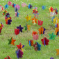sind bunt und fröhlich