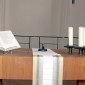 6.4.23: das Ensemble erwartet die Andachtsbesucher: Jean-Pierre Barraud, Philippus | Wolf Freyberger, Simon Petrus | Linda Gebhardt, Andreas, sein Bruder | Manfred Altschäffl, Jakobus d. Ä. |  Christina Richtmann, Johannes, sein Bruder | Gisela Altschäffl, Judas Ischariot | Christine Lorenz, Maria Magdalena | Thomas Dietrich, Jesus