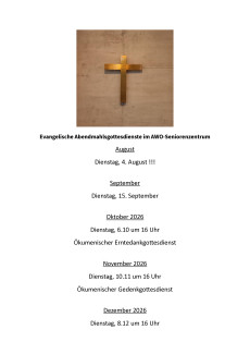 Plakat AWO-Seniorenstift